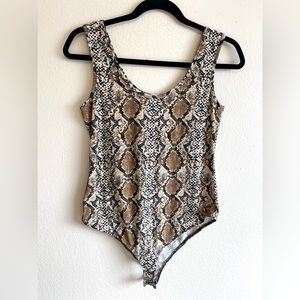 Snake Print Bodysuit